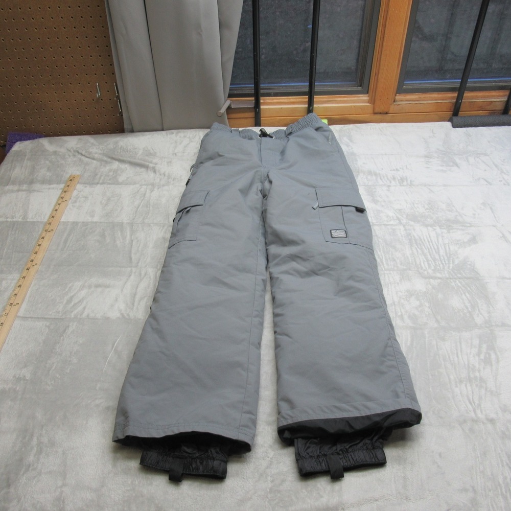 Sessions Snow Pants Kids‎ Large Gray Insulated Waterproof Ski Snowboarding 27x23